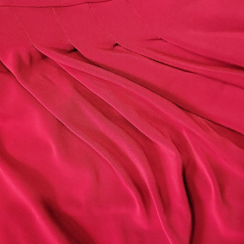 EUC Stunning Lauren Ralph Lauren women's red pleated evening party dress, 16 - Picture 9 of 11